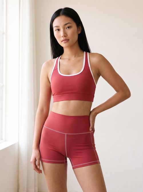 Cinnabar Yoga Shorts Yoga Shorts — Lolekai