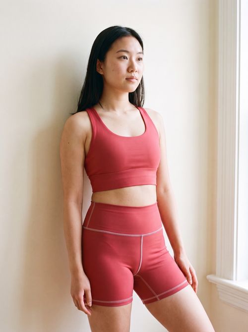 Cinnabar Swim & Gym Bra Longline Sports Bra — Lolekai