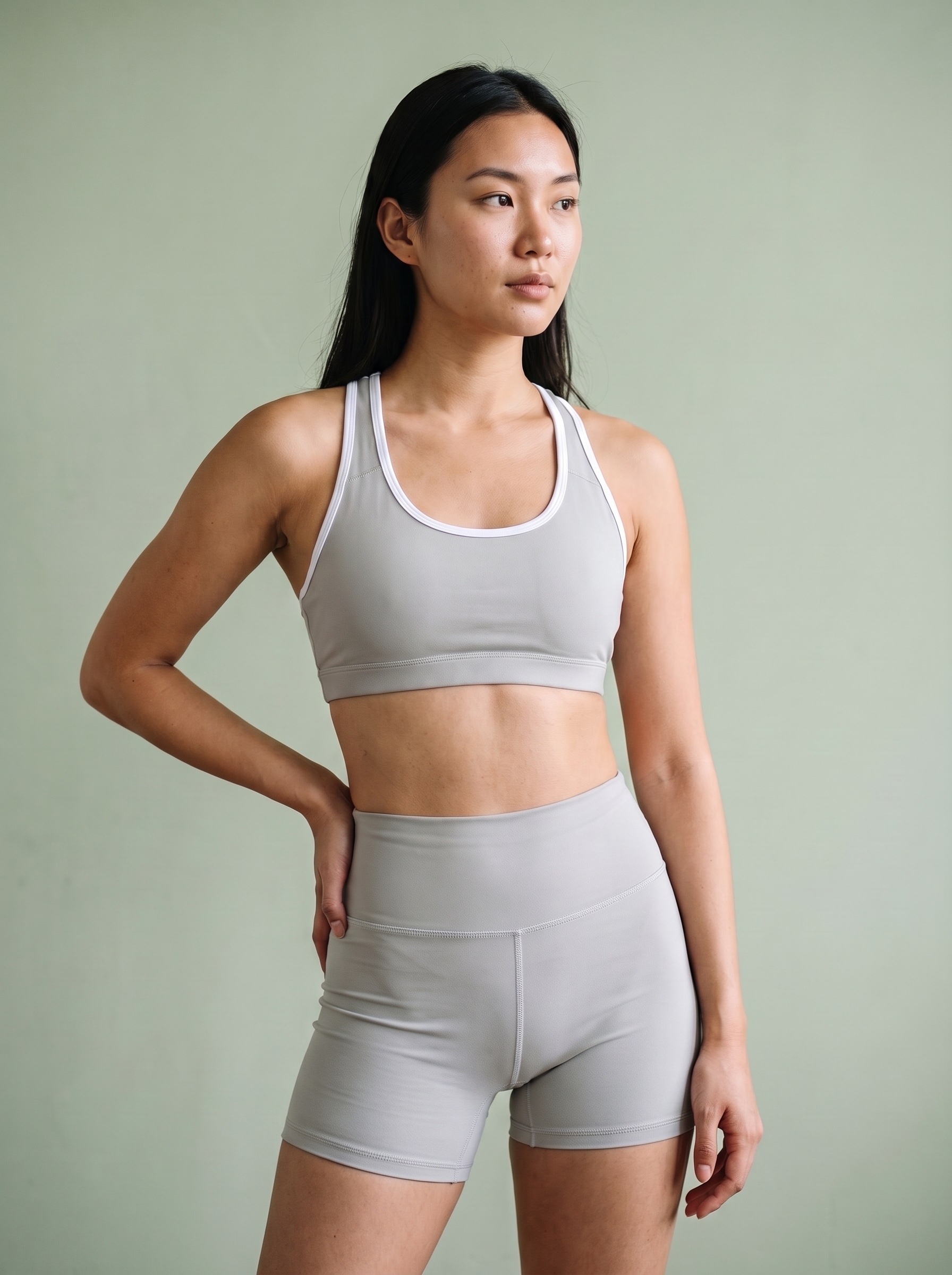 Yoga Shorts in Dove