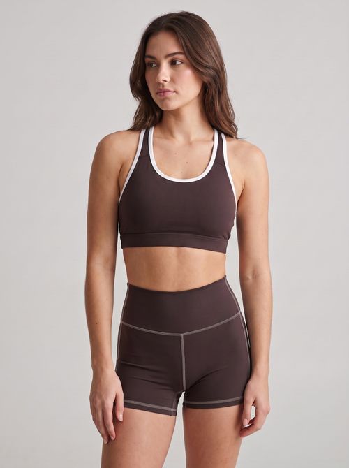 Espresso Yoga Shorts Yoga Shorts — Lolekai
