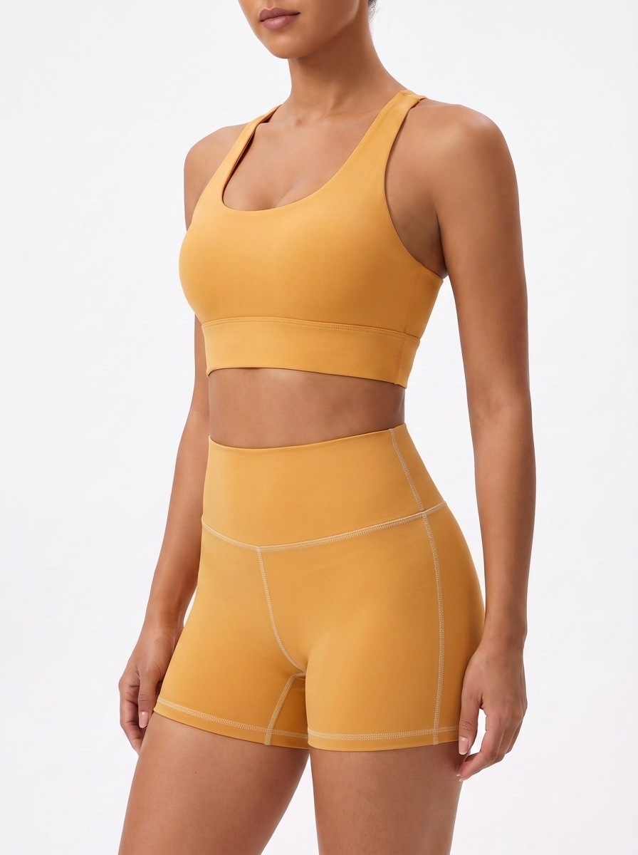 Longline Sports Bra in Golden Hour
