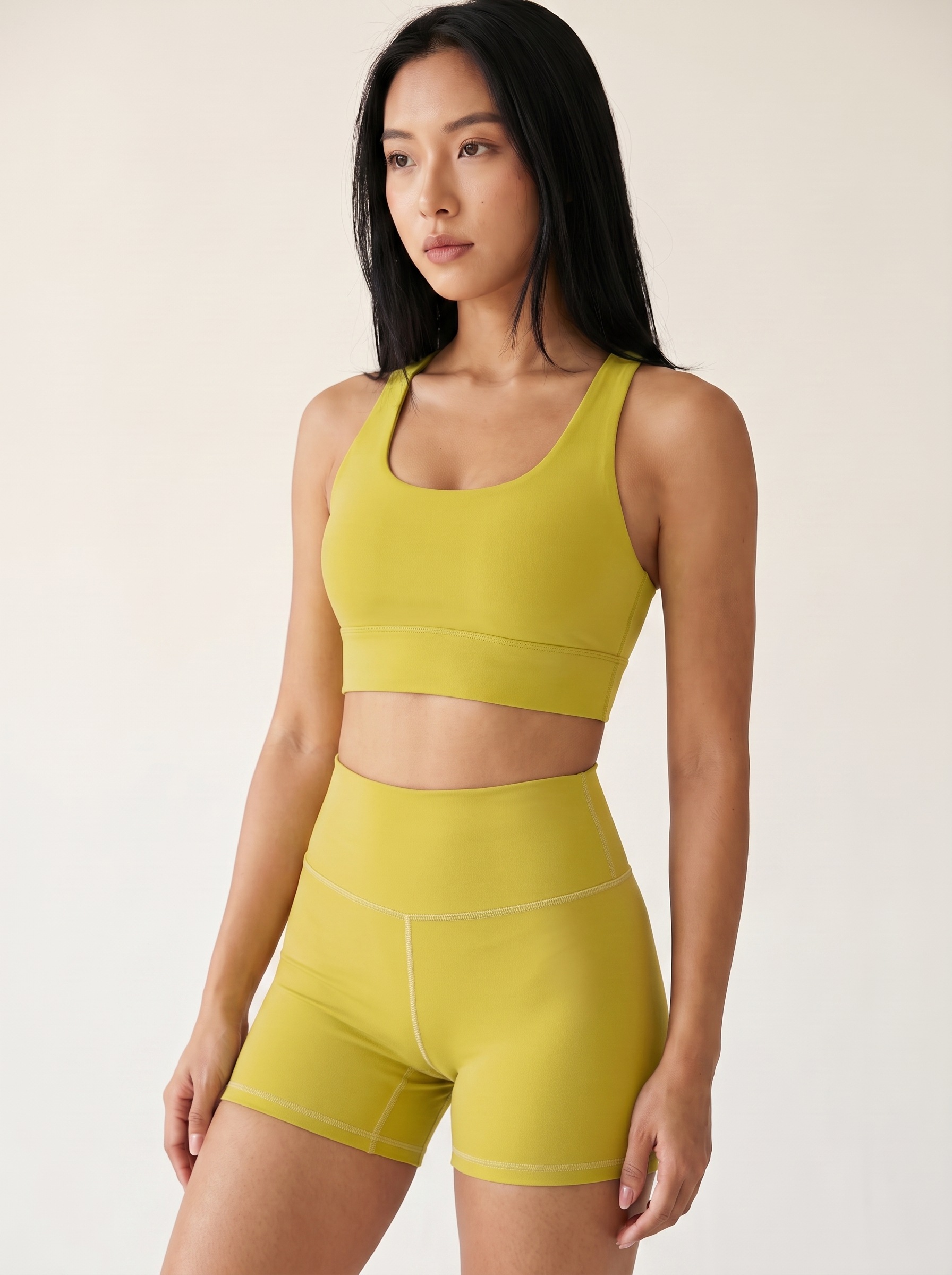 Longline Sports Bra in Henna