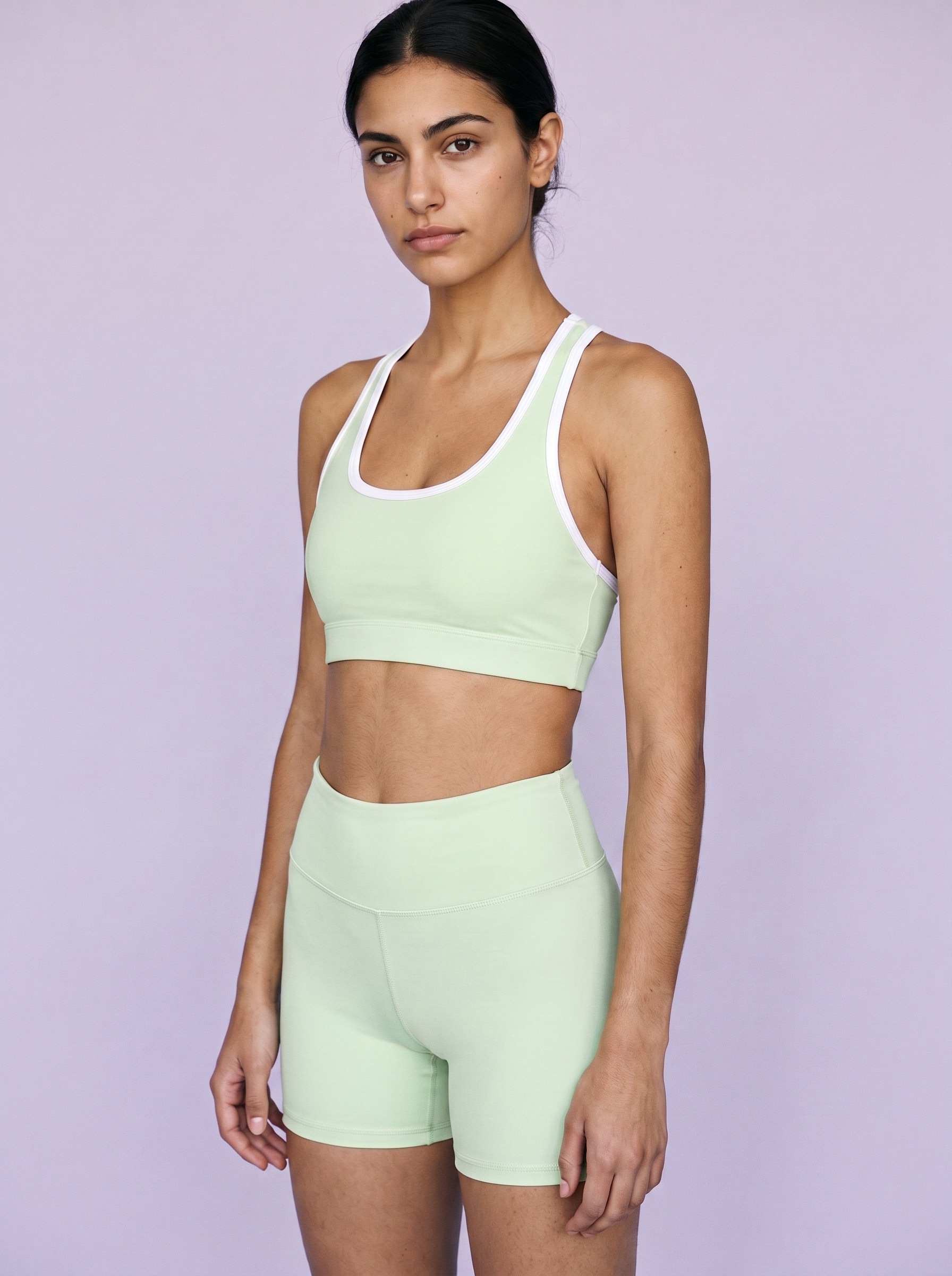 Yoga Shorts in Honeydew