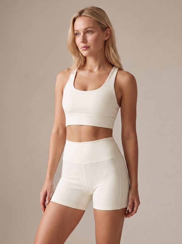 Ivory Longline Sports Bra