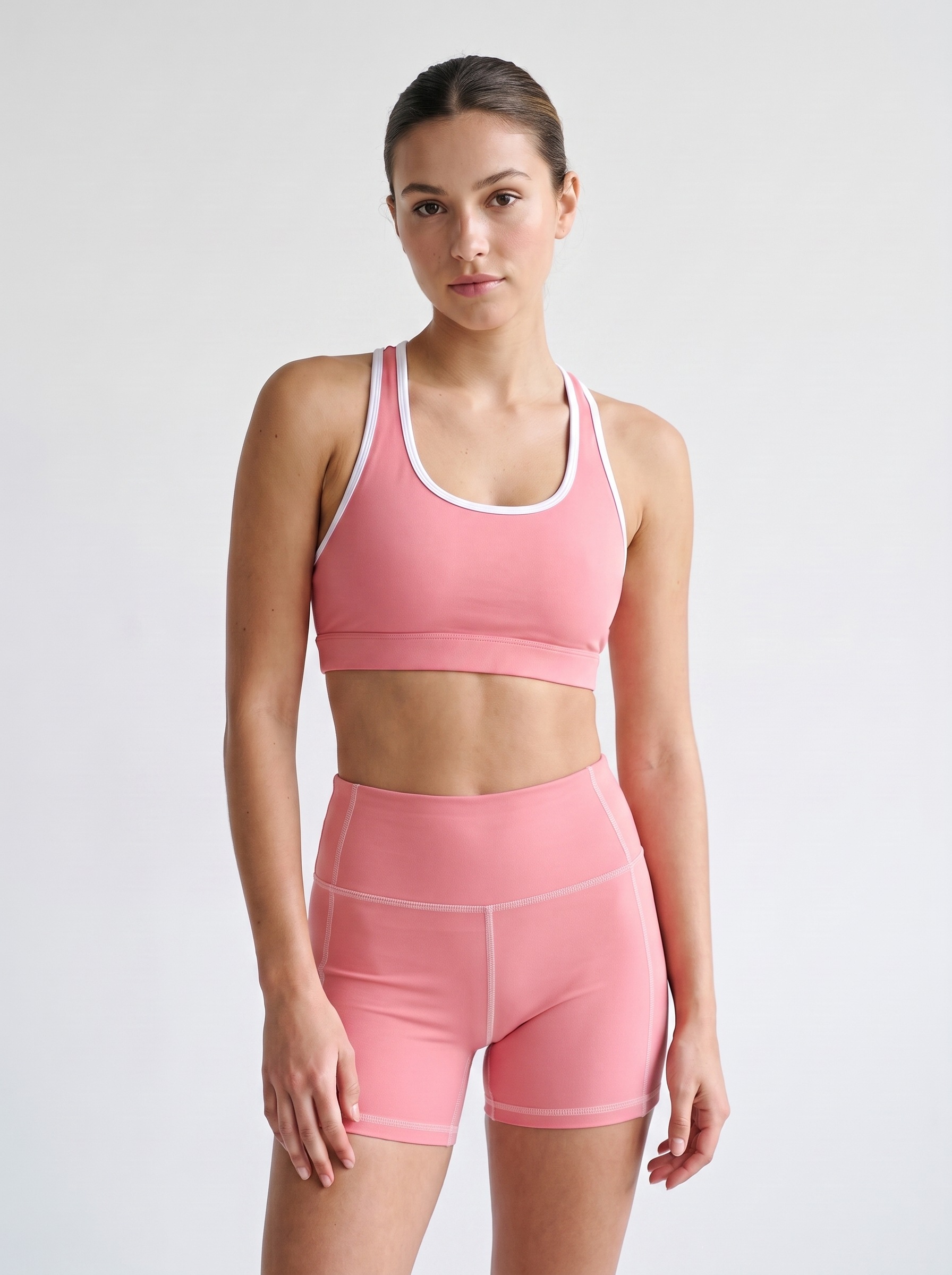 Yoga Shorts in Lychee