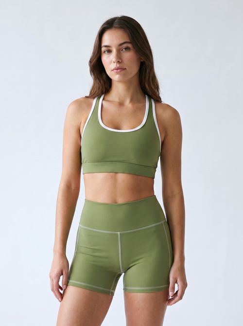 Moss Green Yoga Shorts Yoga Shorts — Lolekai