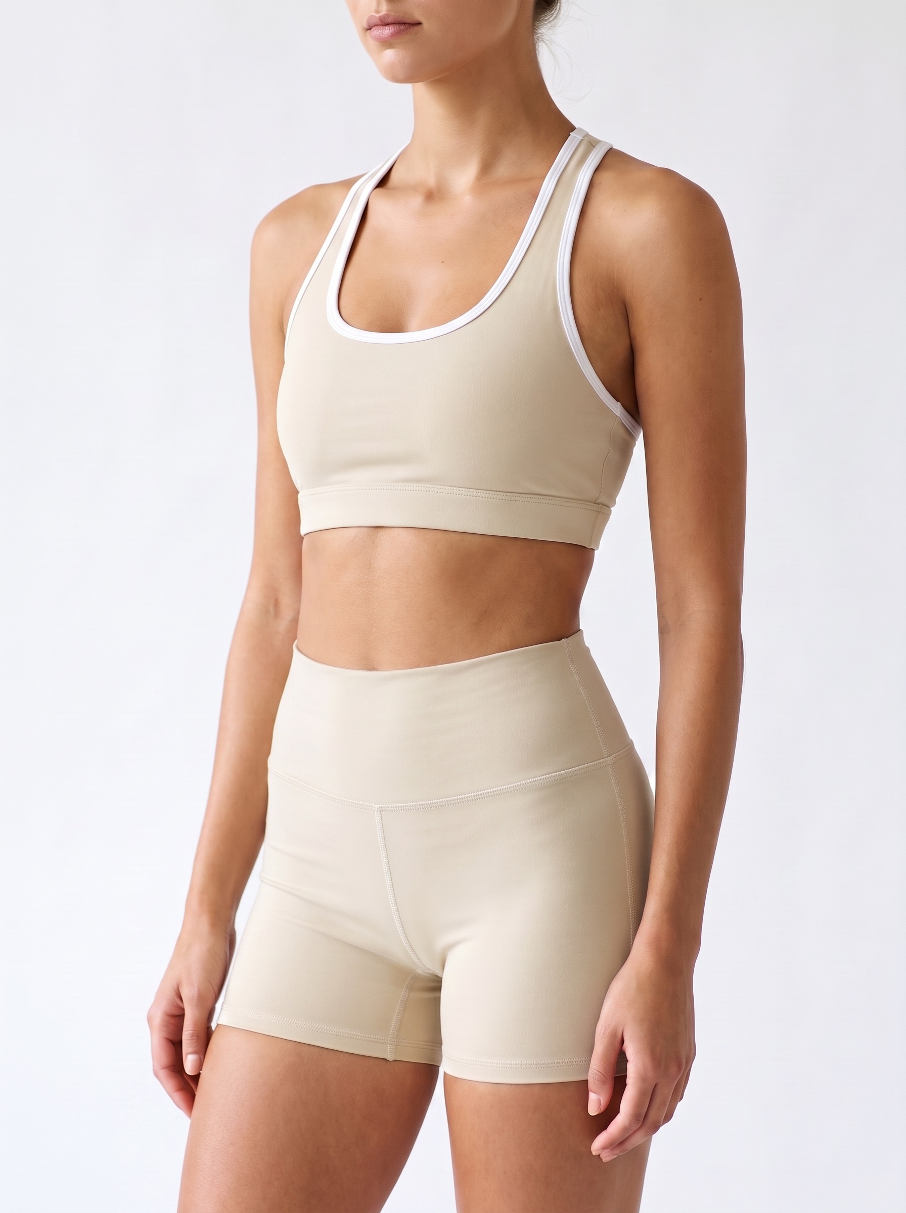Yoga Shorts in Oatmeal