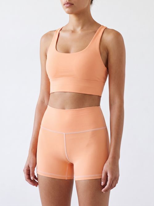 Peach Longline Sports Bra Longline Sports Bra — Lolekai