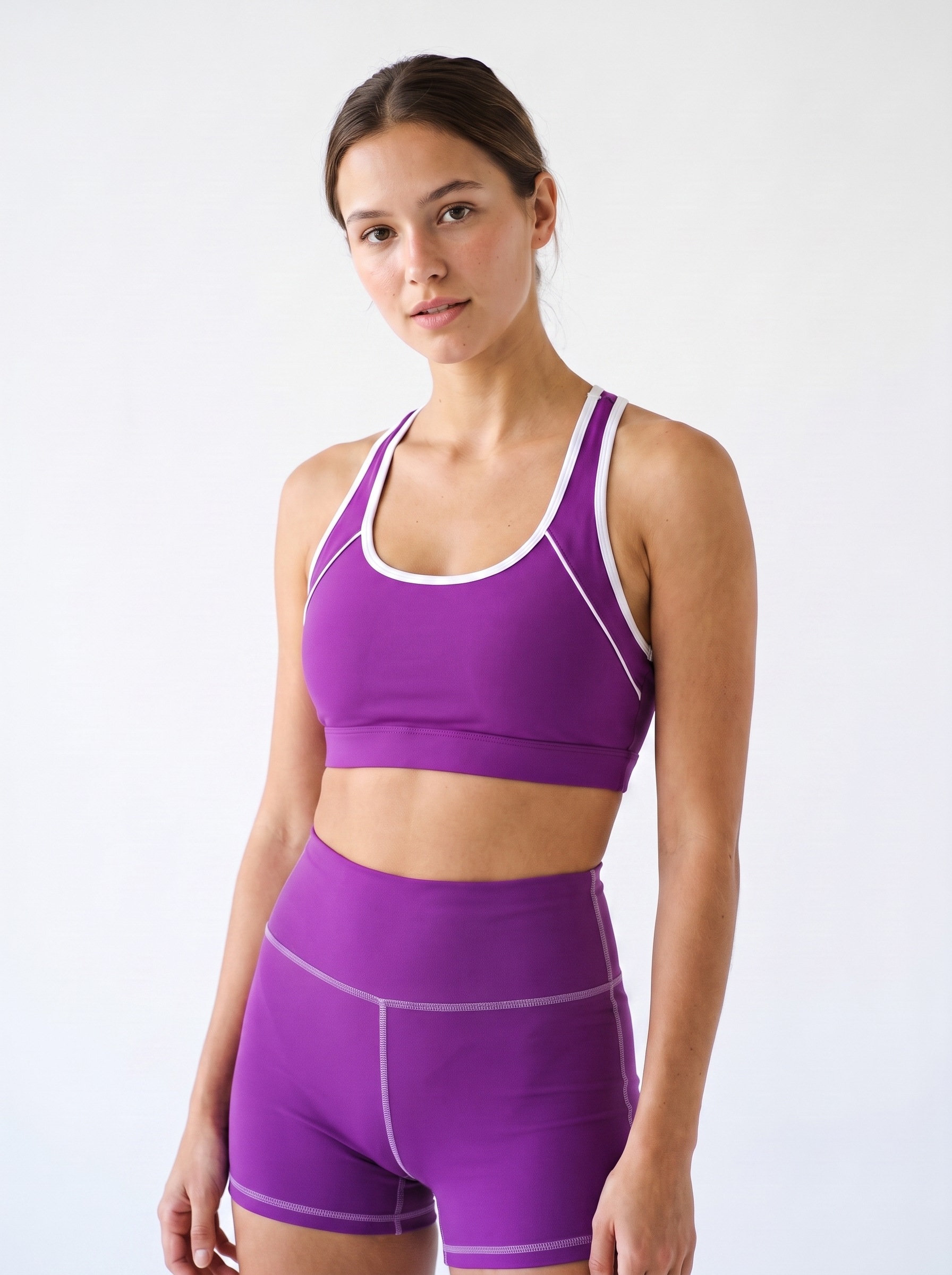 Yoga Shorts in Purple