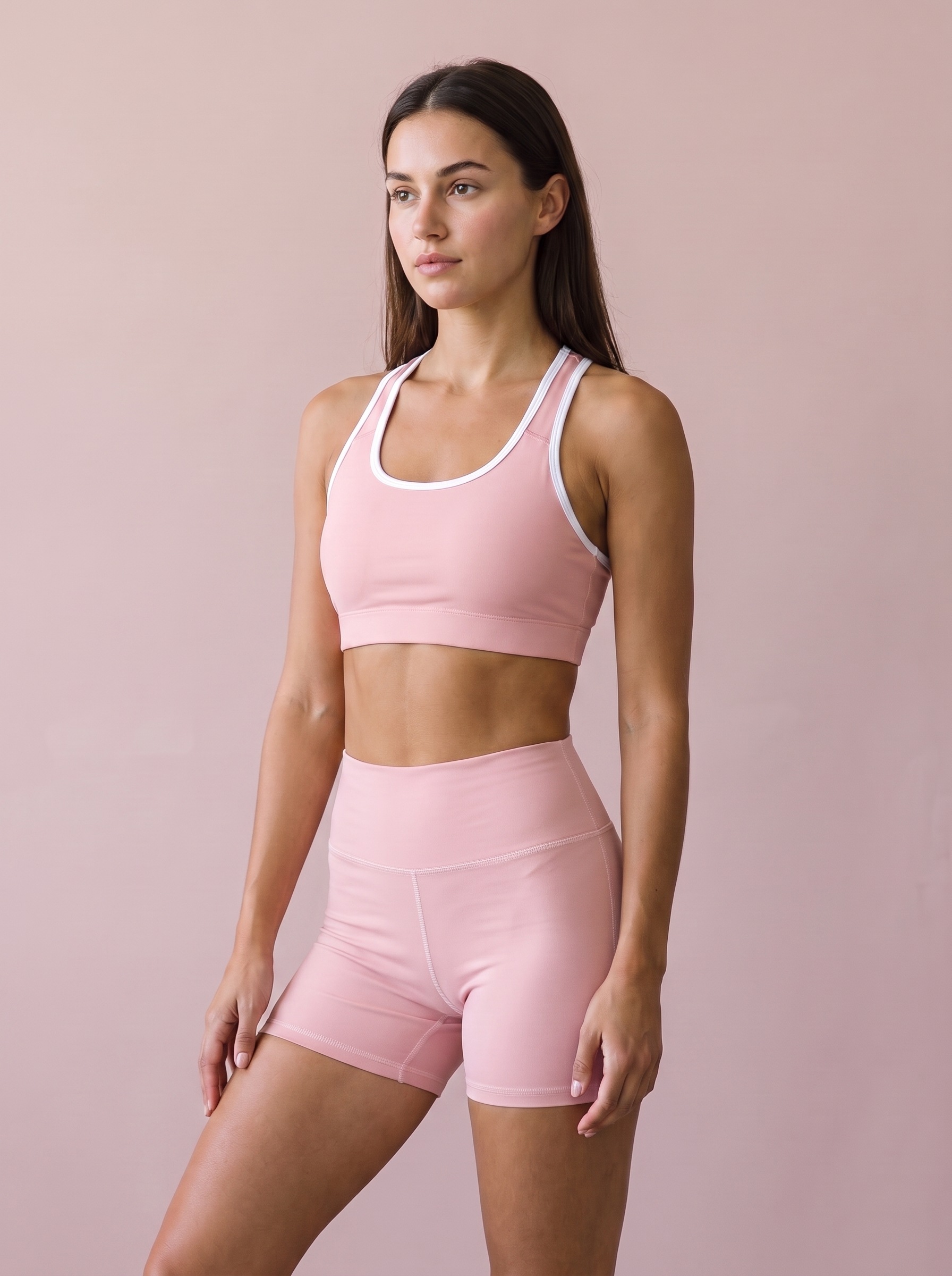 Yoga Shorts in Rose Quartz