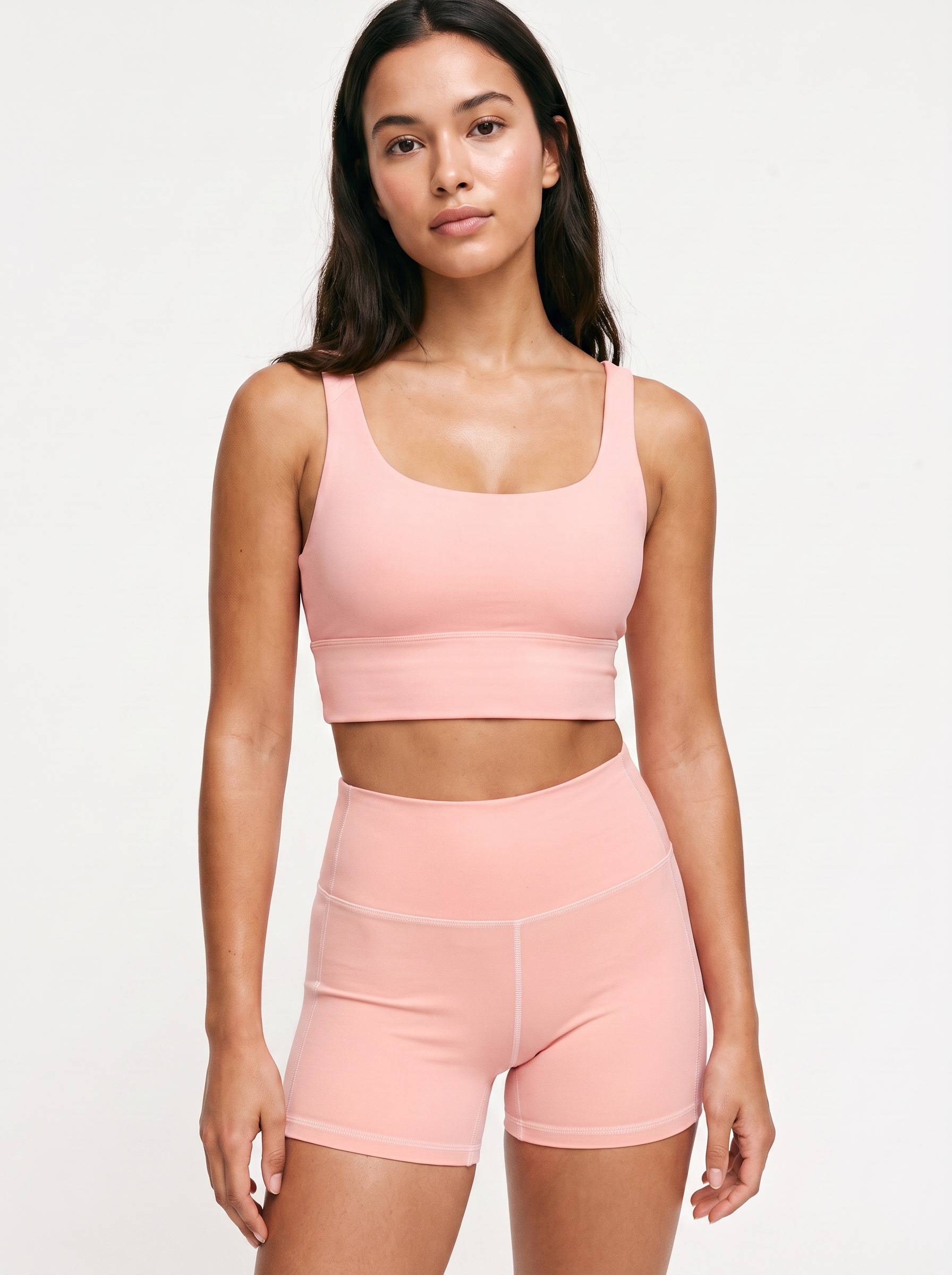 Longline Sports Bra in Taffy