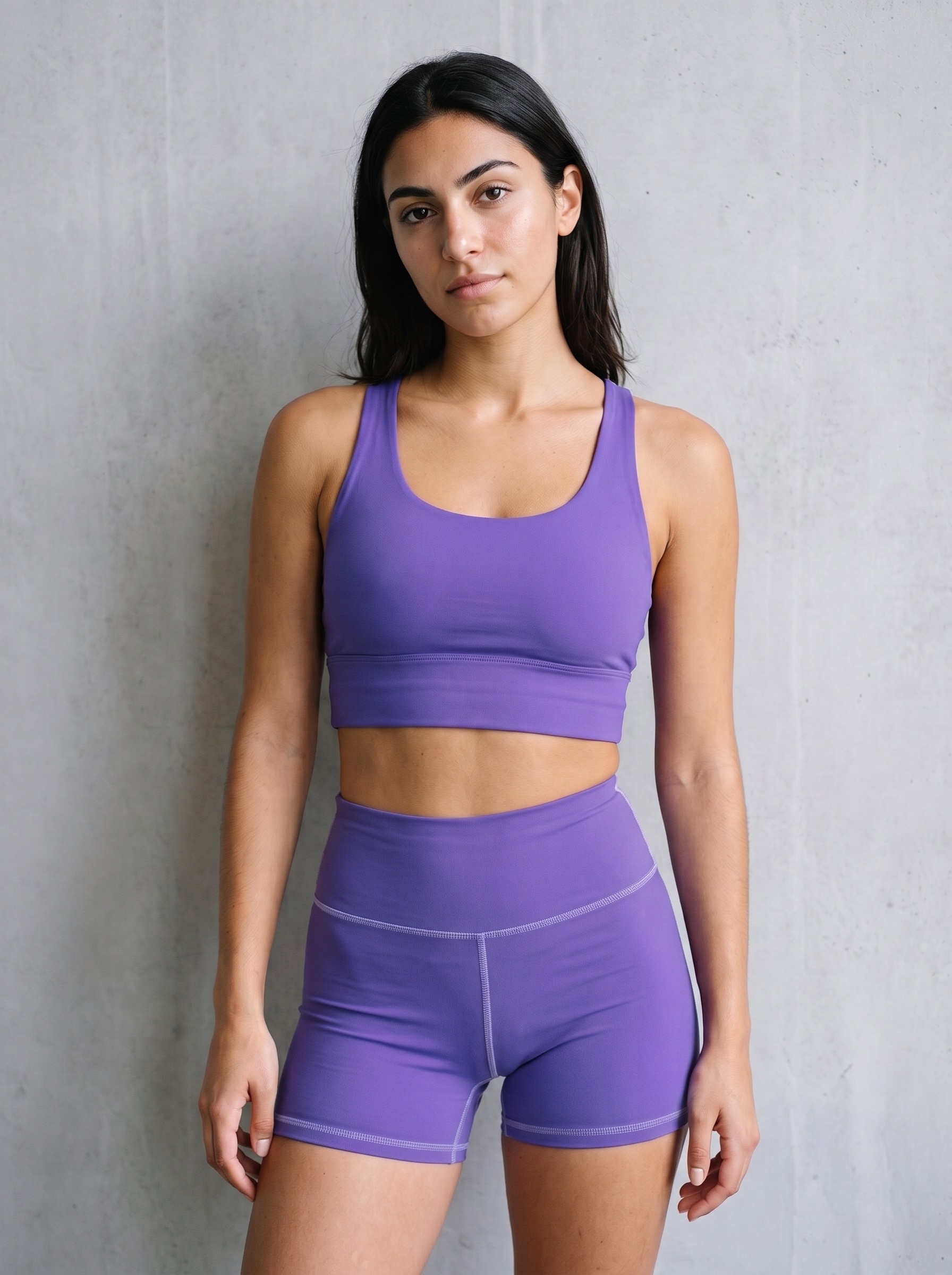 Longline Sports Bra in Ultra Violet