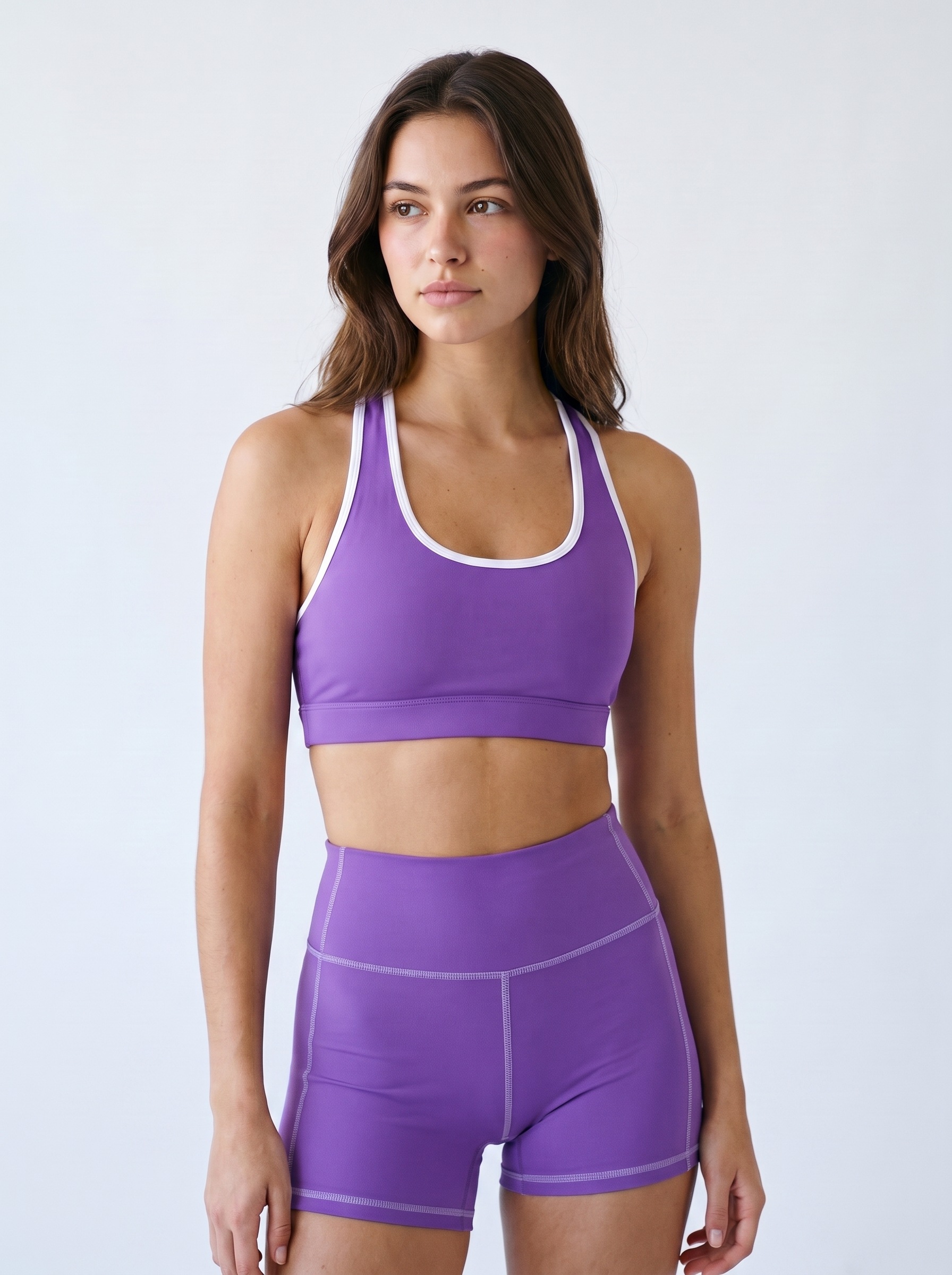 Yoga Shorts in Violet
