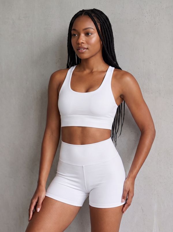 White Onyx Yoga Shorts
